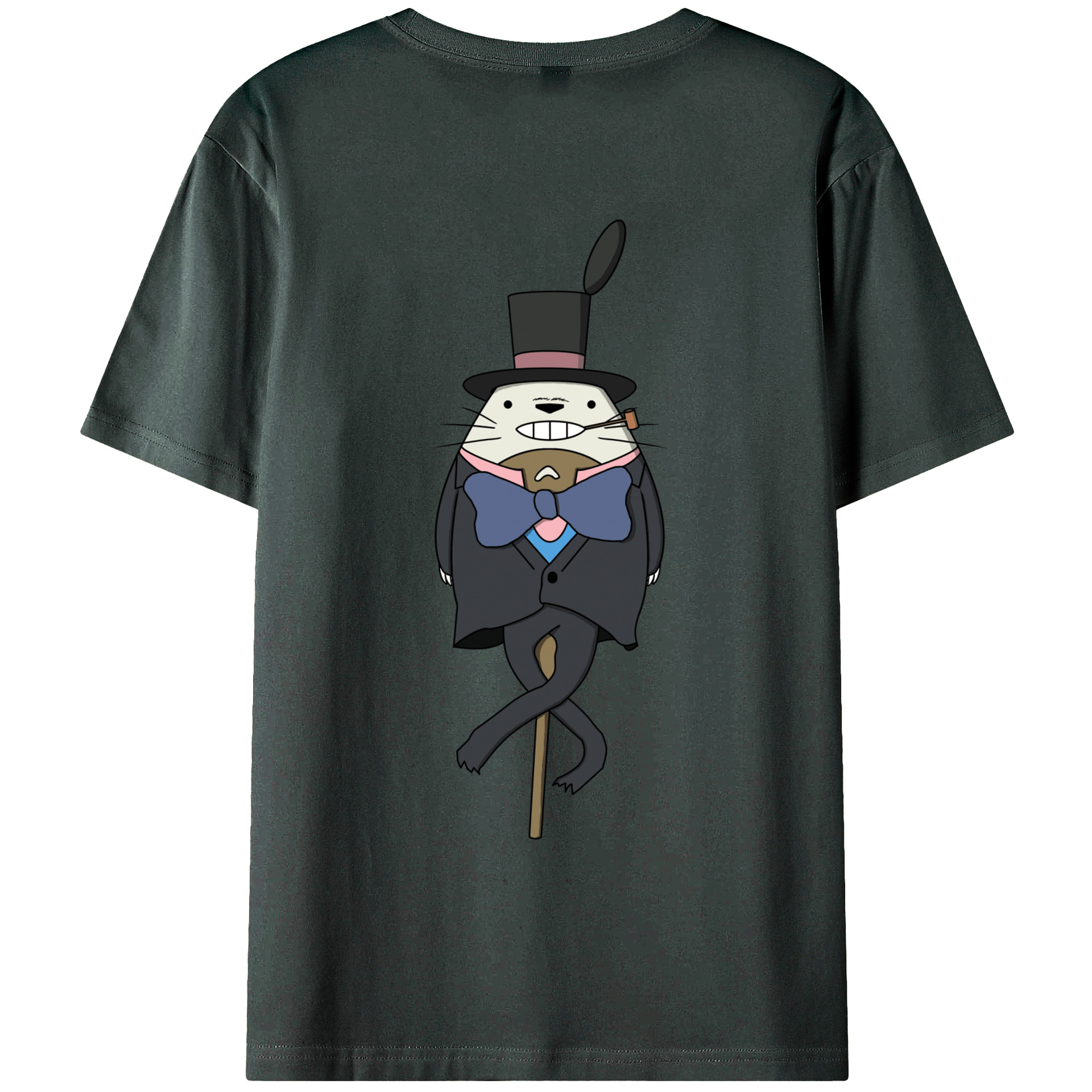 （画像用） となりのトトロ 草壁メイ 草壁サツキ My Neighbor Totoro Satsuki Kusakabe Mei Kusakabe 綿100％ メンズ半袖Tシャツ（バックプリント） 通気性